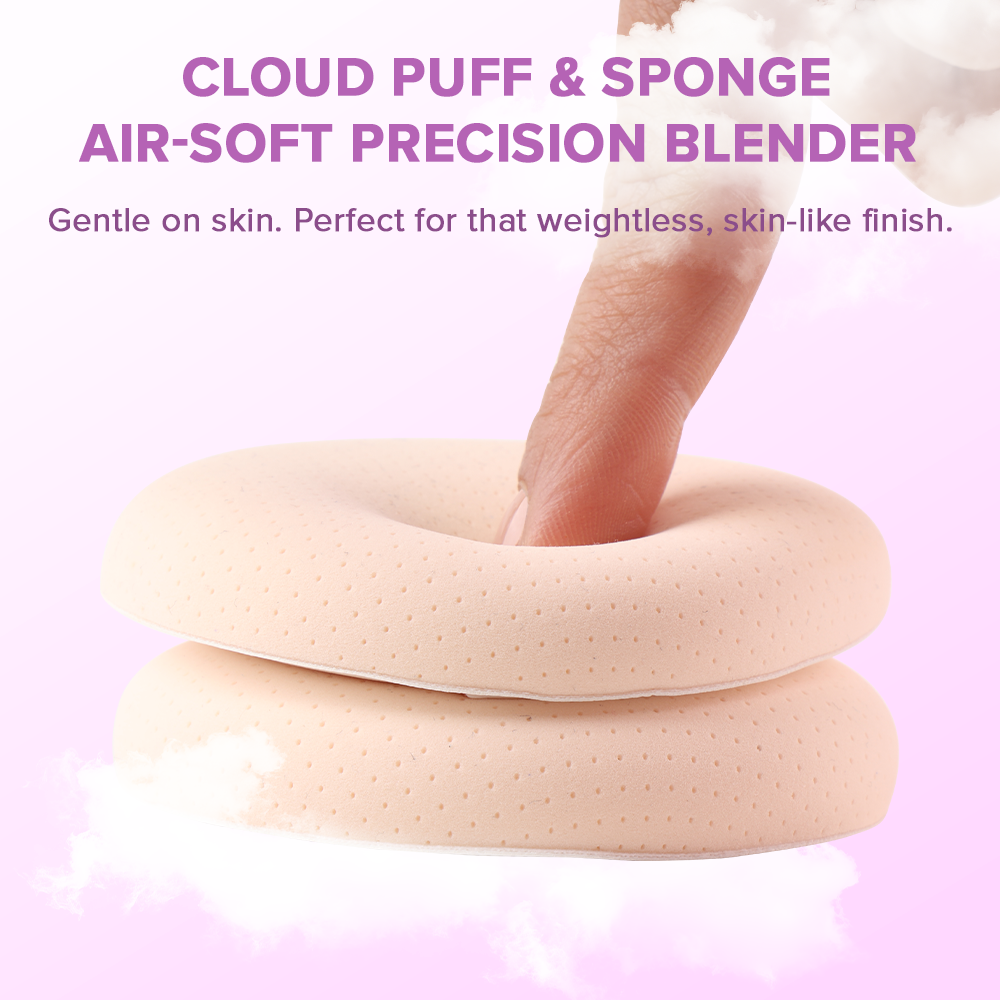 Skin-Like Blend Air-Soft Puff & Sponge