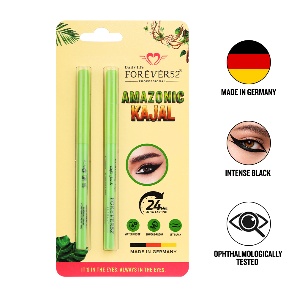 Amazonic Black Kajal Pencil, Pack of 2